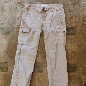 Ann Taylor Loft Khaki Cargo Pants